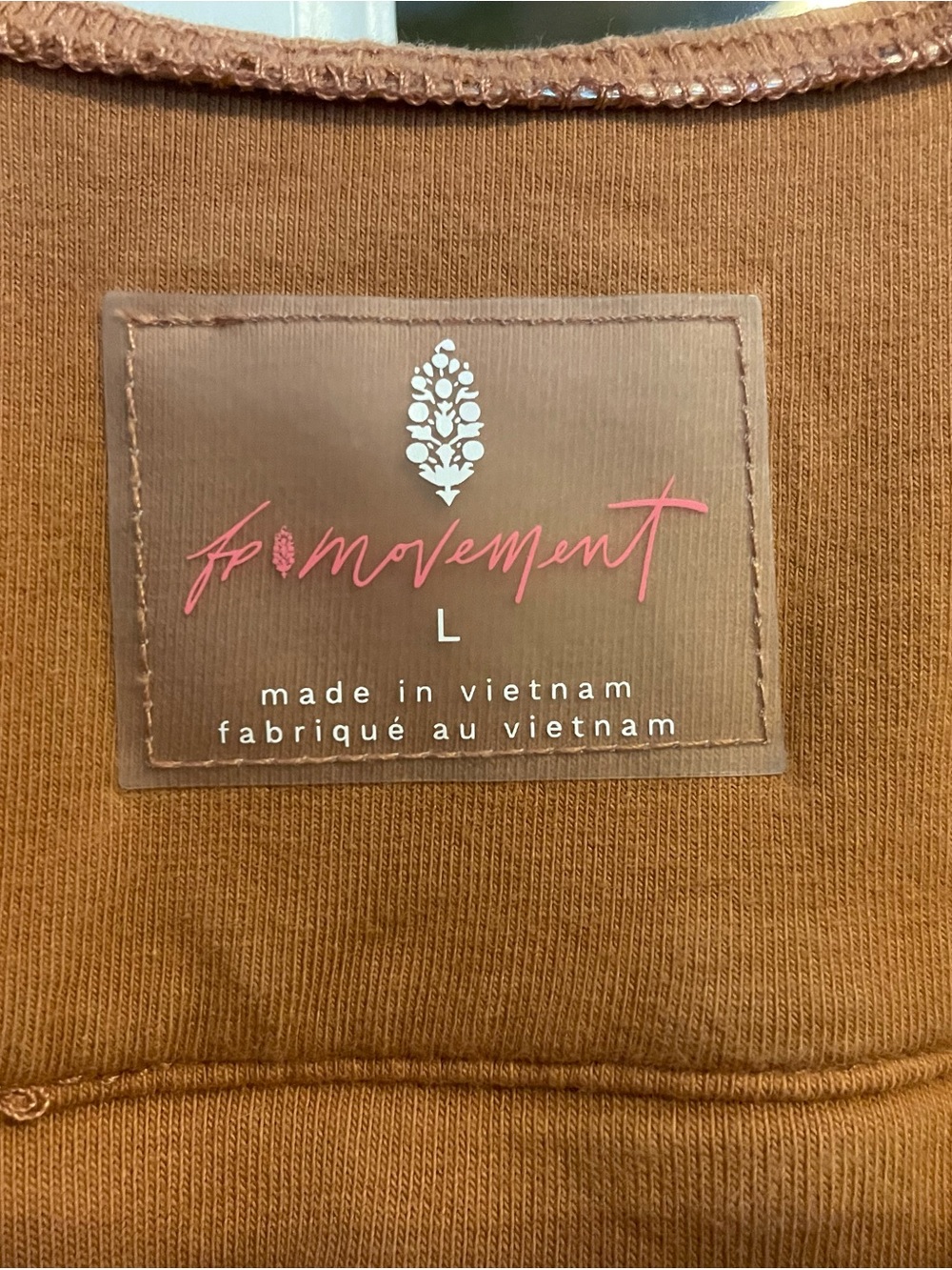 FP Movement by Free People Rust Orange Pocket Harem Jumpsuit - Picture 3 of 3